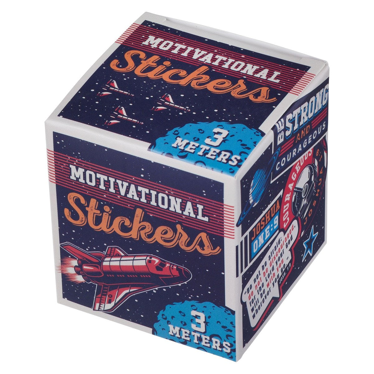 Sticker Roll-Motivational-Strong & Courageous Josh. 1:9