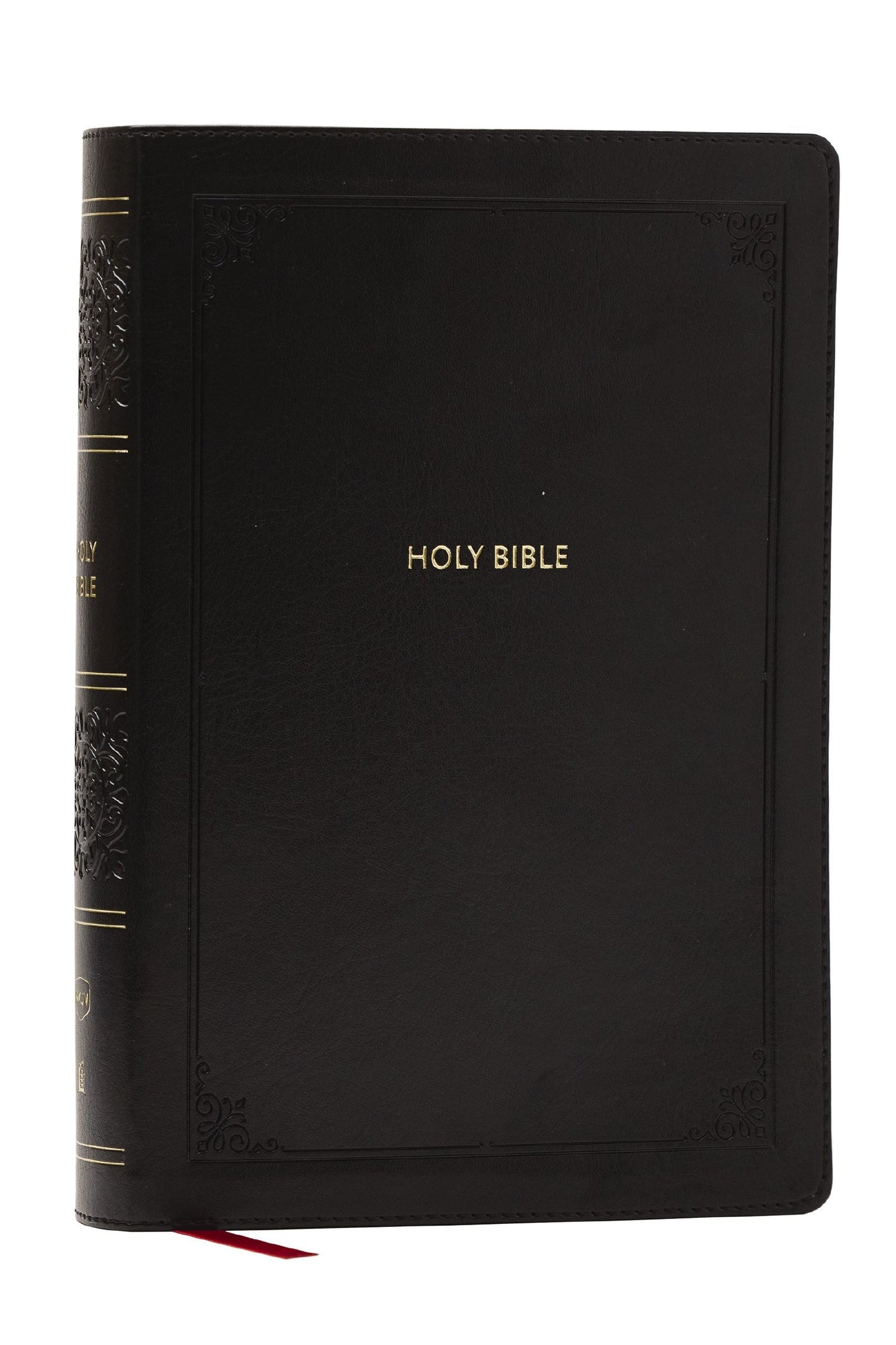 NKJV Giant Print Reference Bible (Comfort Print)-Black Leathersoft