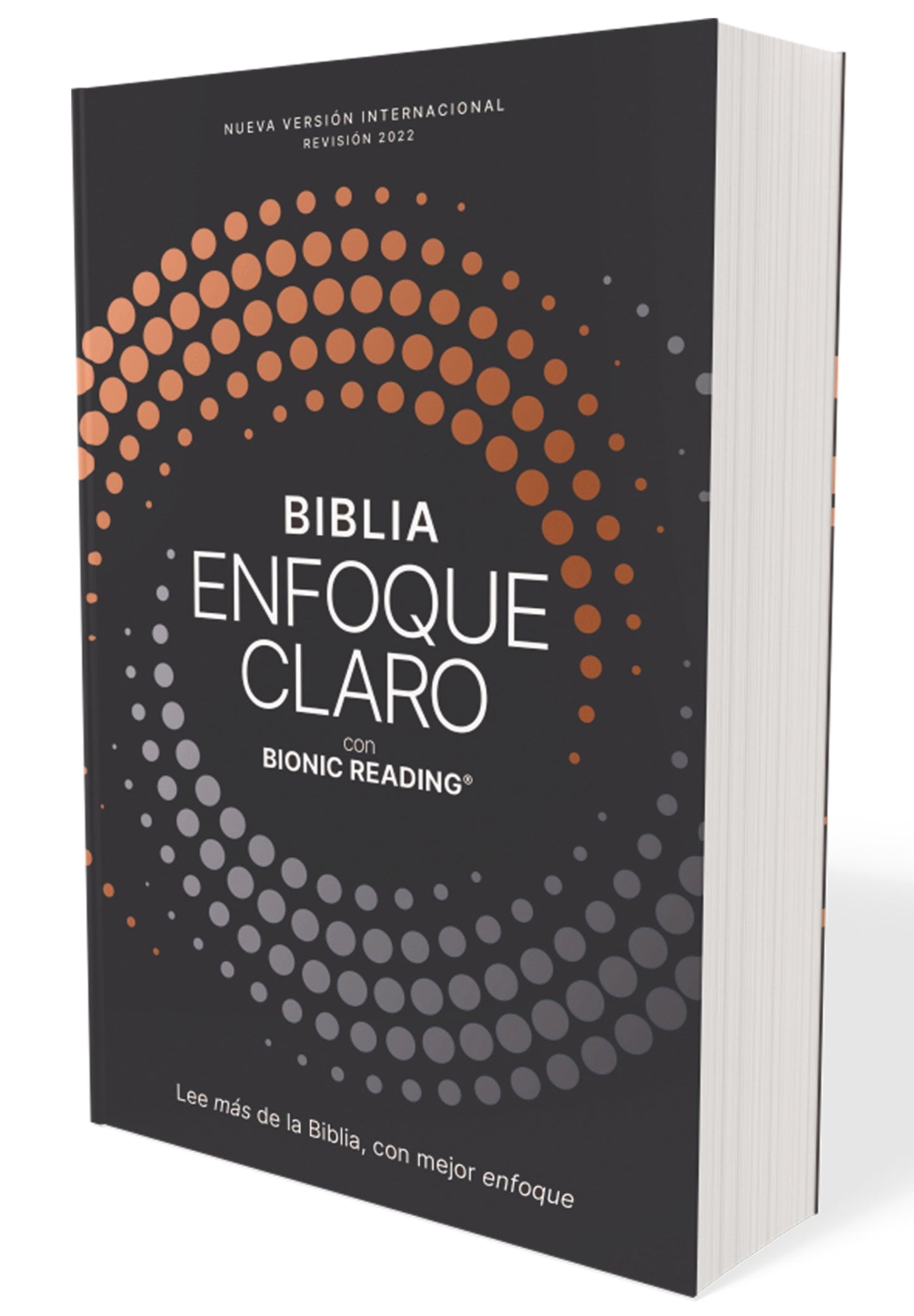 NVI Biblia Enfoque Claro Revision 2022 (Clear Focus Bible Revised Tex 2022)-Charcoal/Copper Softcover