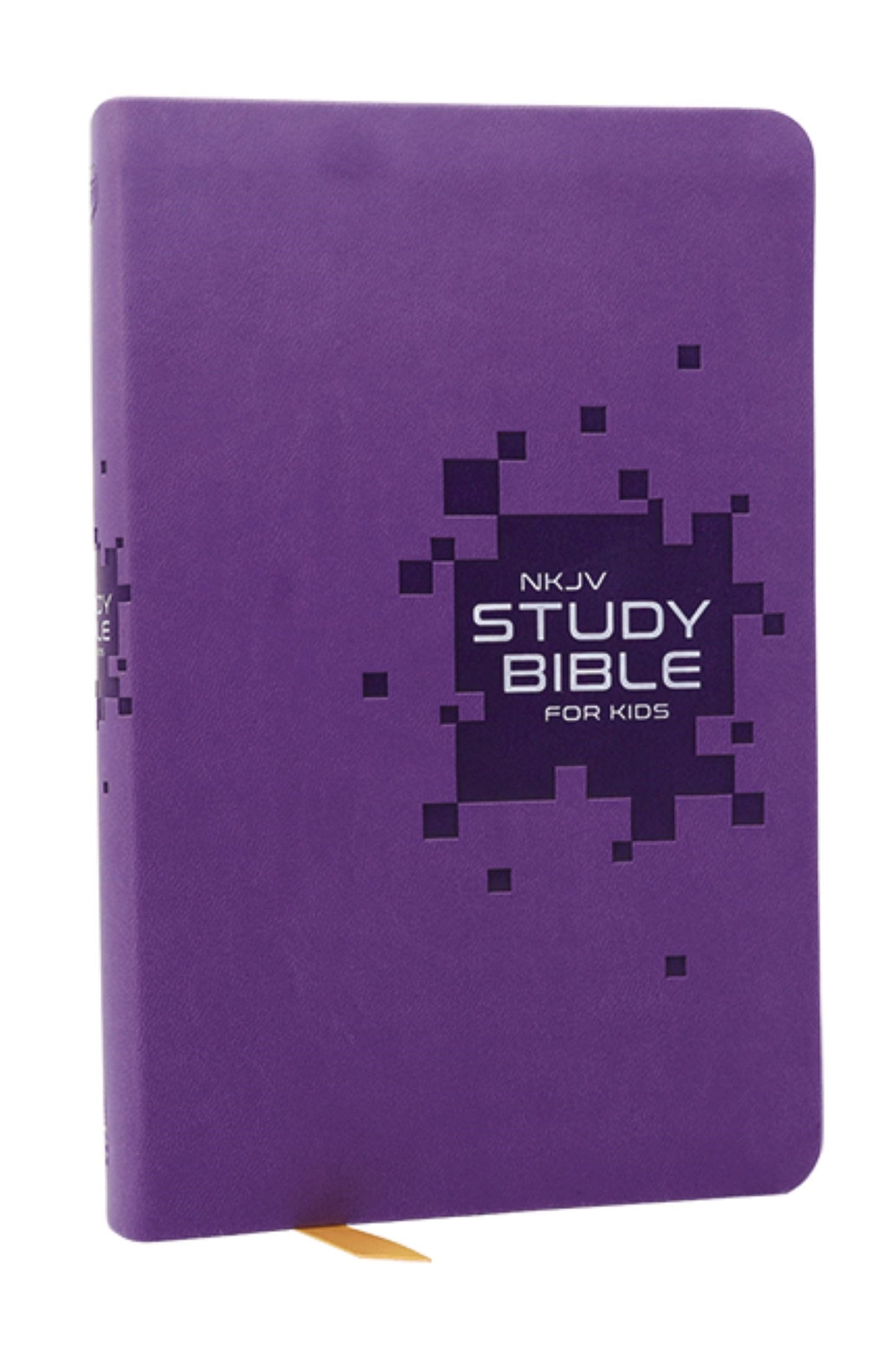 NKJV Study Bible For Kids-Purple Leathersoft