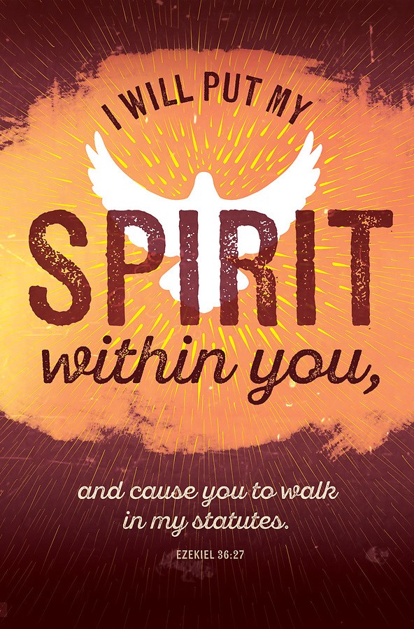 Bulletin-I Will Put My Spirit Within You (Ezekiel 36:27 KJV) (Pack Of 100)