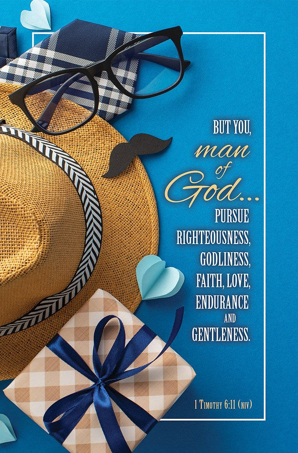 Bulletin-Pursue Righteousness/Men's Day (1 Timothy 6:11 NIV) (Pack Of 100)