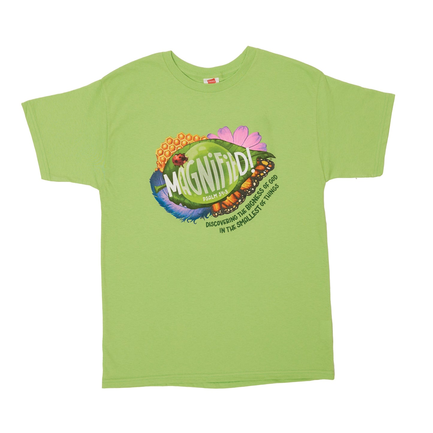 VBS-Magnified!: Youth Theme T-Shirt Size Small (Size 6-8)-Green (2025)