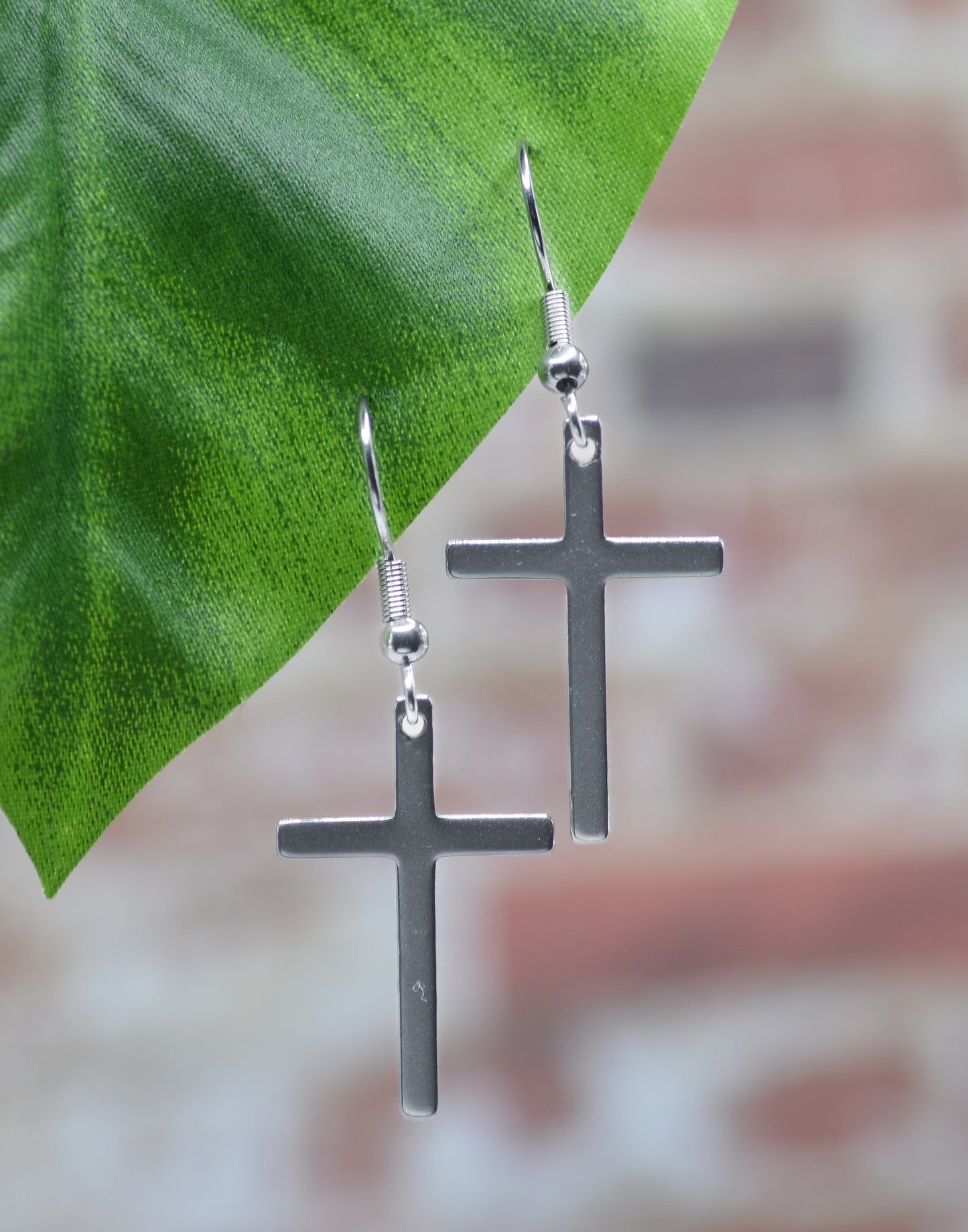 Earrings-Eden Merry-Cross-French Hook