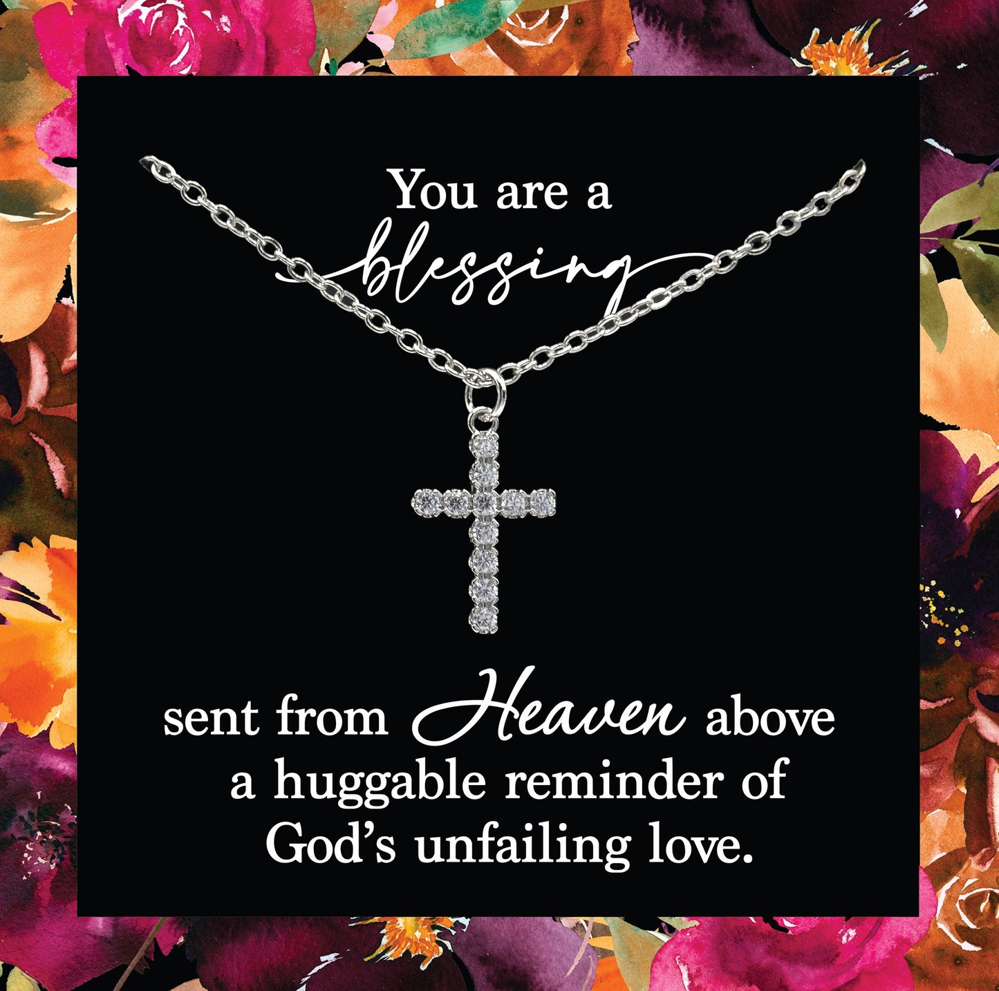 Necklace-Eden Merry-Cross-You Are A Blessing