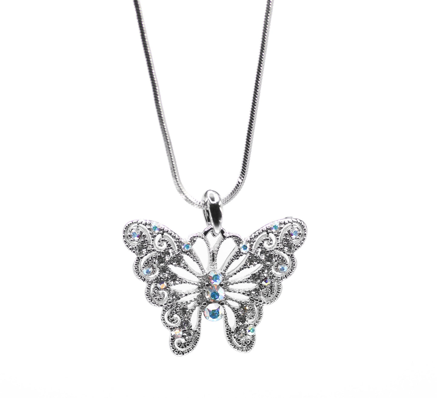Necklace-Eden Merry-Butterfly-Clear