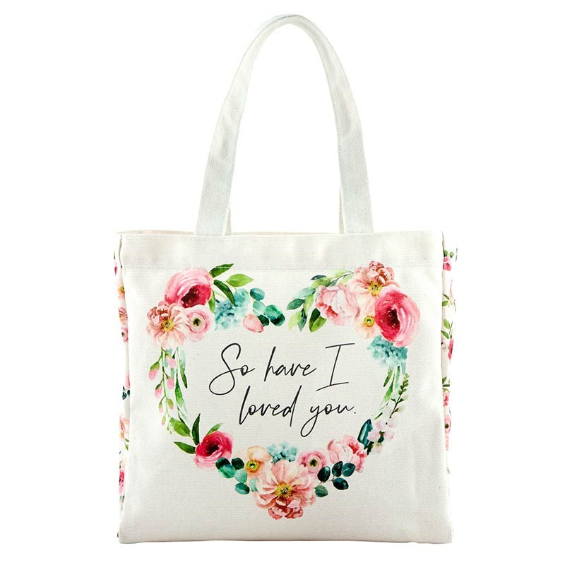 Canvas Tote-So Have I Loved You (John 15:19) (10" x 10" w/3.5" Gusset)