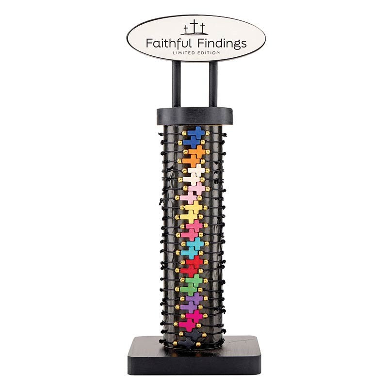 Bracelet-Stone Tie Filled Display (12 Asst) (24 Pcs)