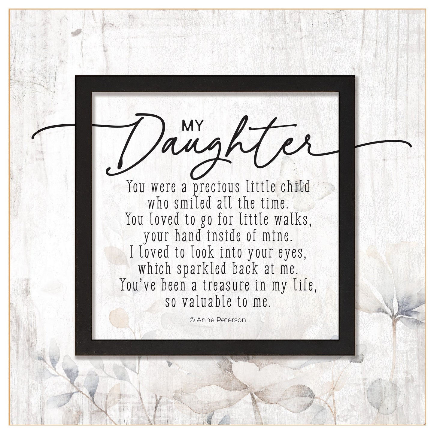 Plaque-Layered Grace-My Daughter (6 x 6)