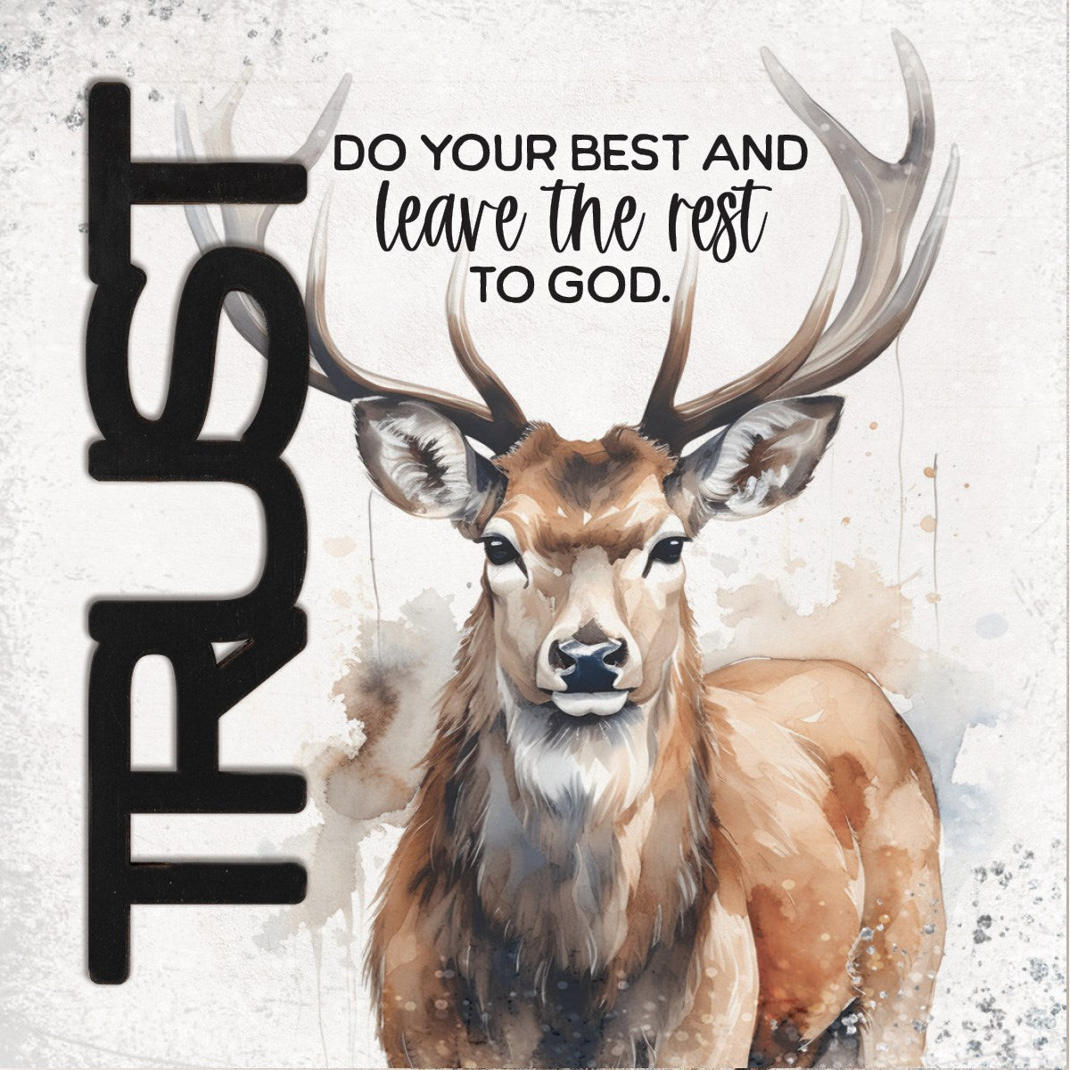 Magnet-Crafted Remindables-Trust-Do Your Best (3.5 Sq)