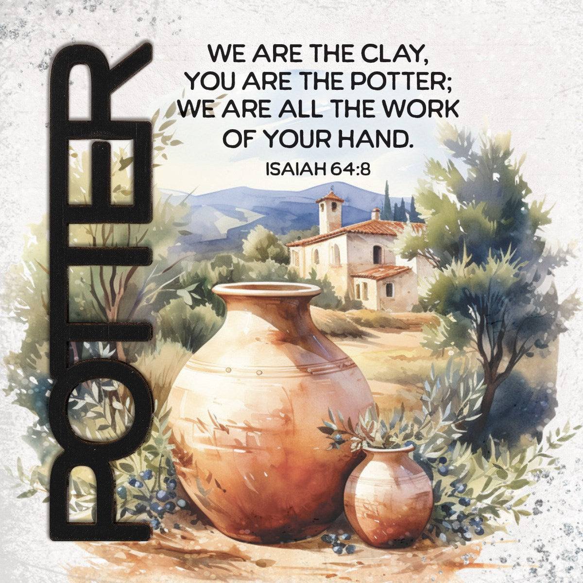 Magnet-Crafted Remindables-Potter-We Are The Clay (3.5 Sq)