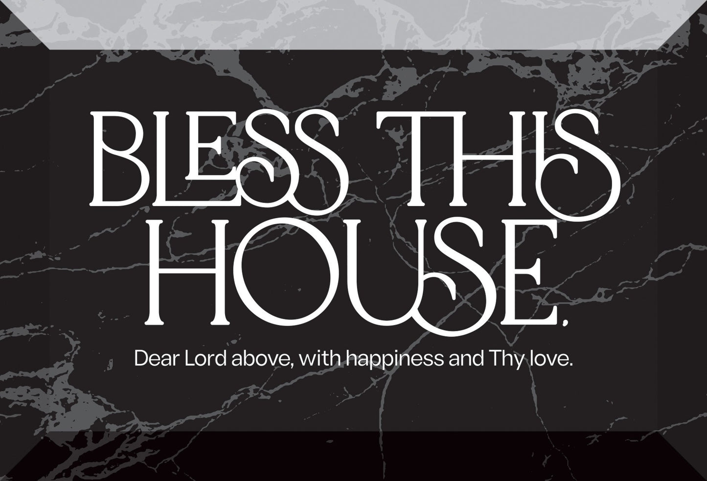 Glass Plaque-Bless This House (6 x 4)