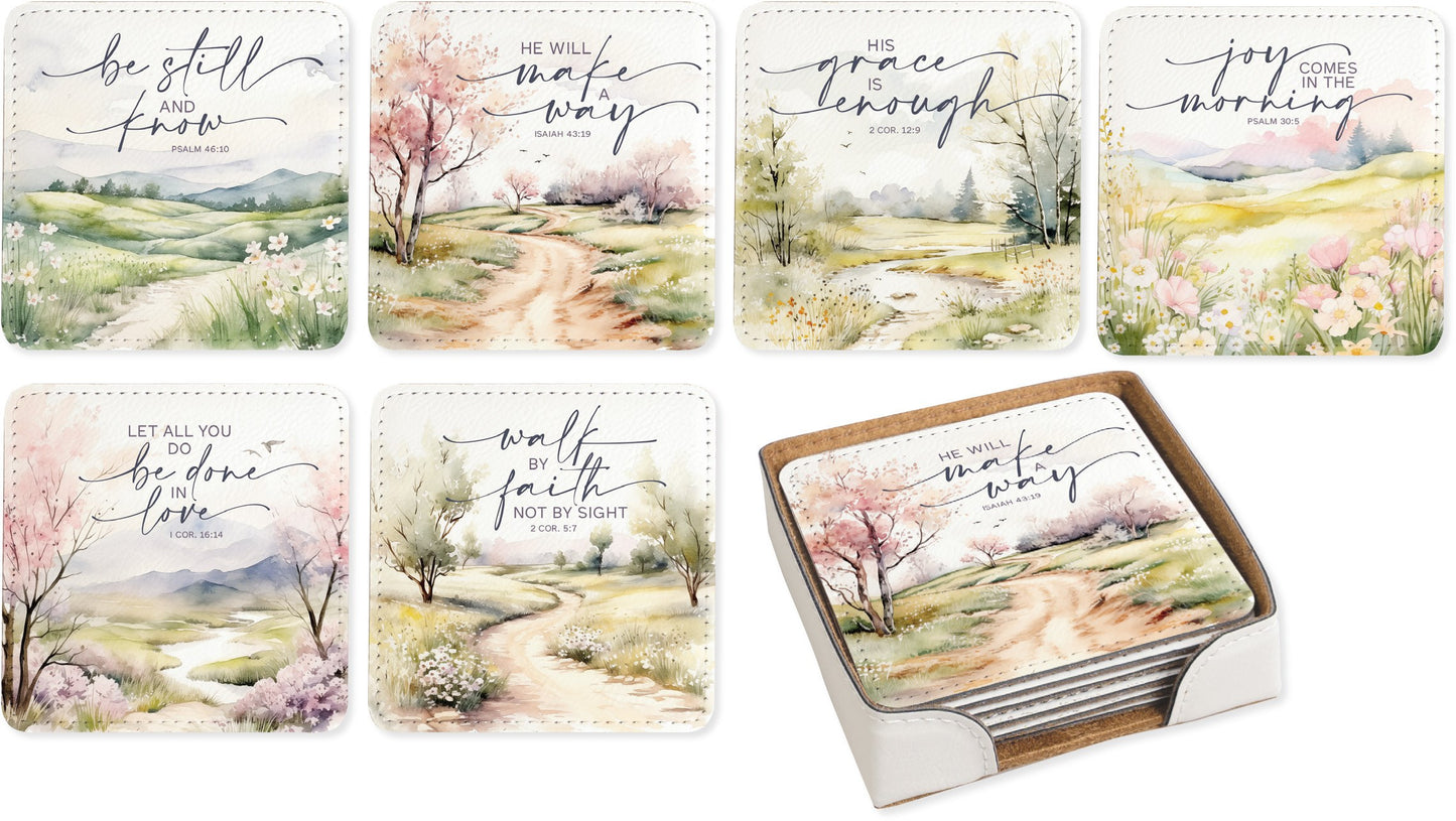 Coaster Set-Landscape Assorted (Set of 6)