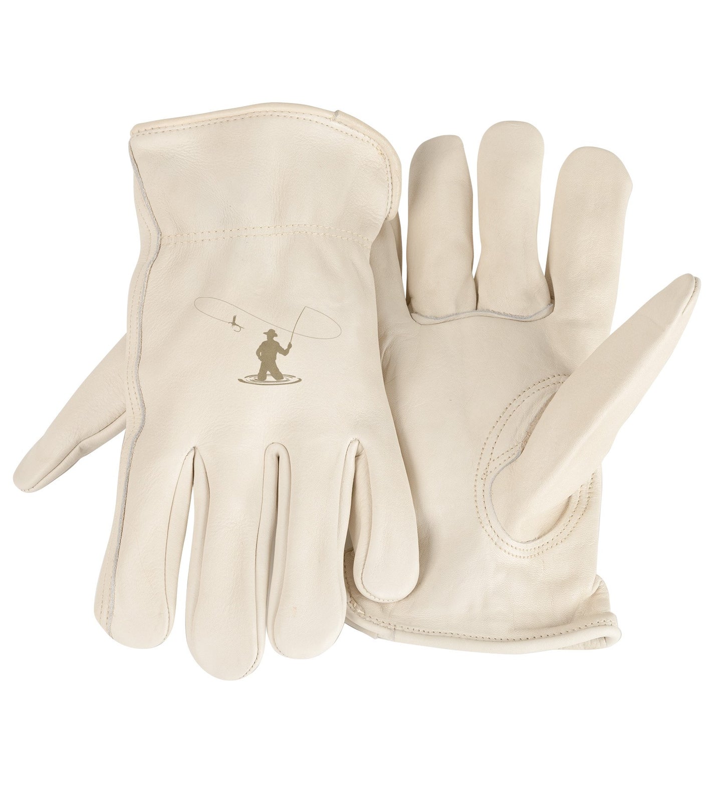 Gloves-Unlined-Fly Fishing-White (Medium)