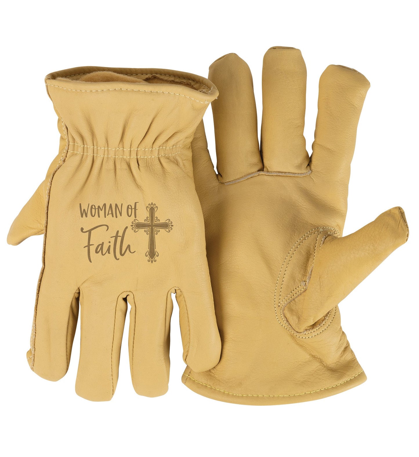 Gloves-3M Thinsulate-Woman Of Faith-Tan(X-Large)