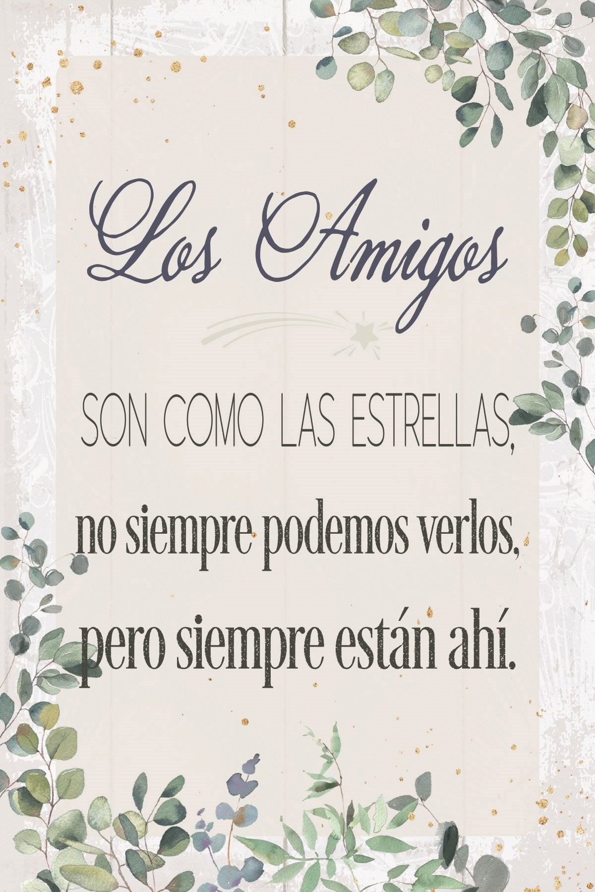 Spanish Plaque-Friends (Los Amigos) (4 x 6)