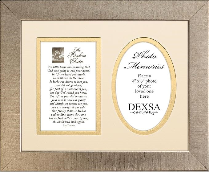 Photo Frame-Bereavement-Broken Chain (12 x 10) (Holds 4 x 6 Photo)