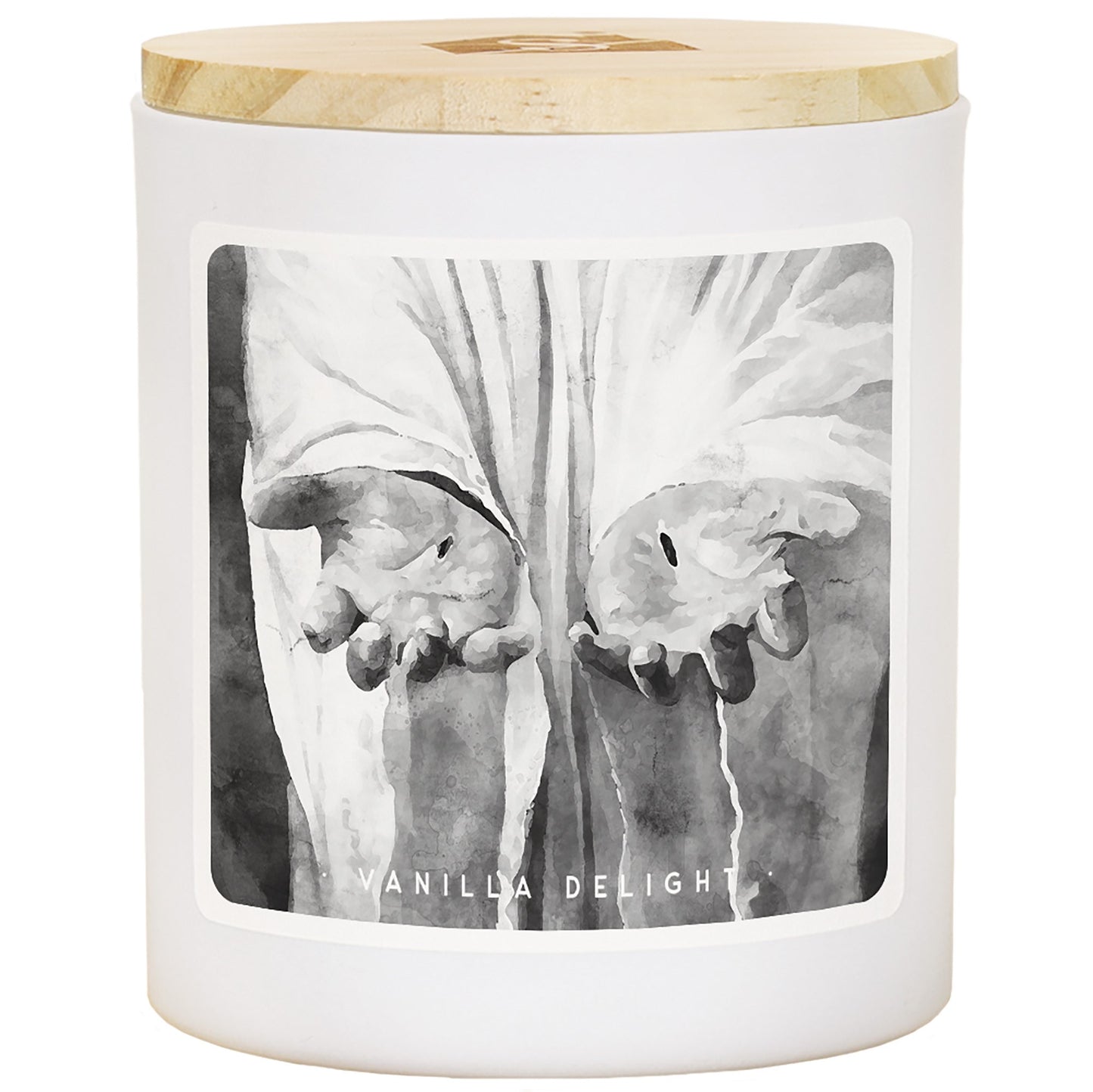 Candle-Jesus Holding Lamb (B&W)-Vanilla Delight (11 Oz - 2 Wick)