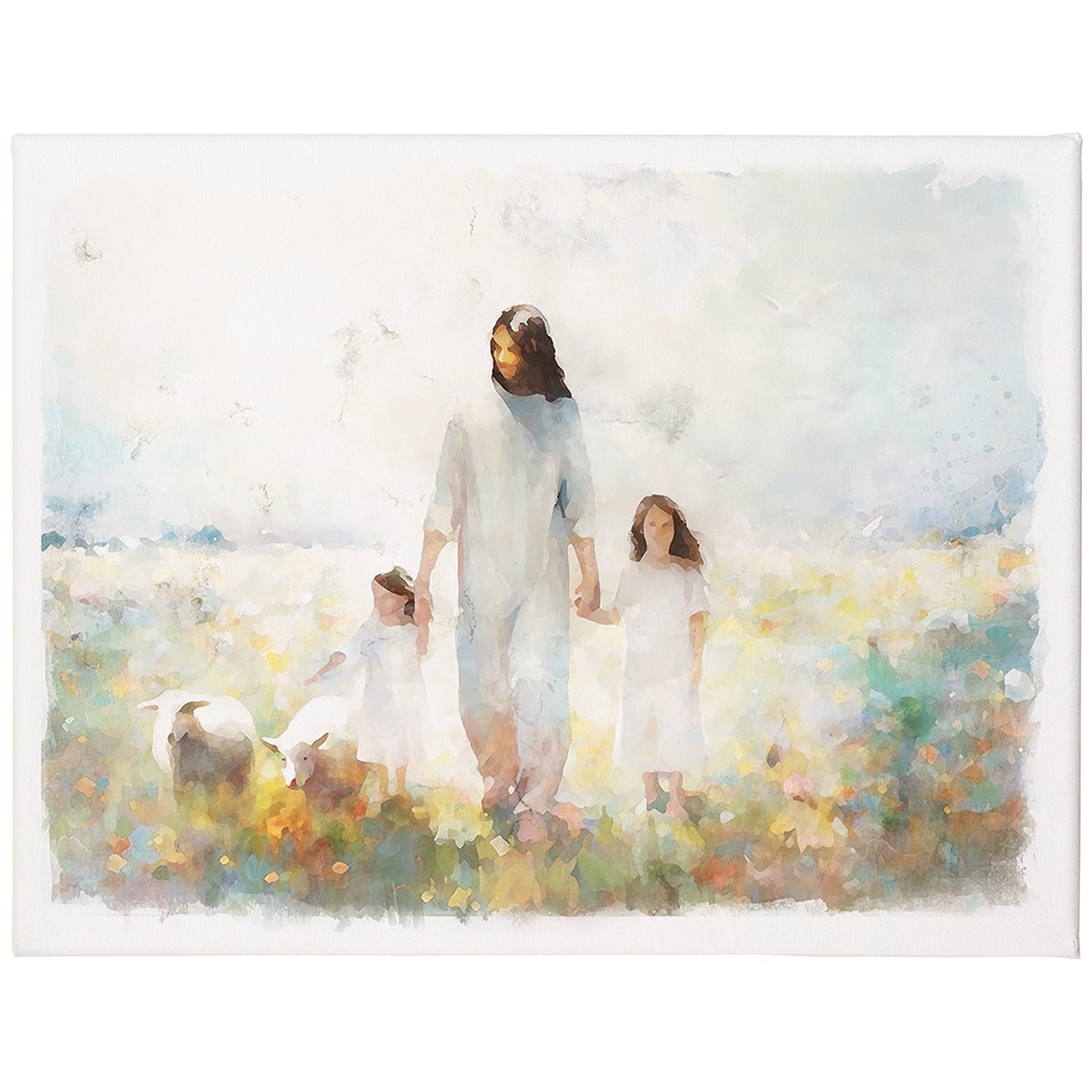 Wrapped Canvas-Jesus Children Art (17 x 13)