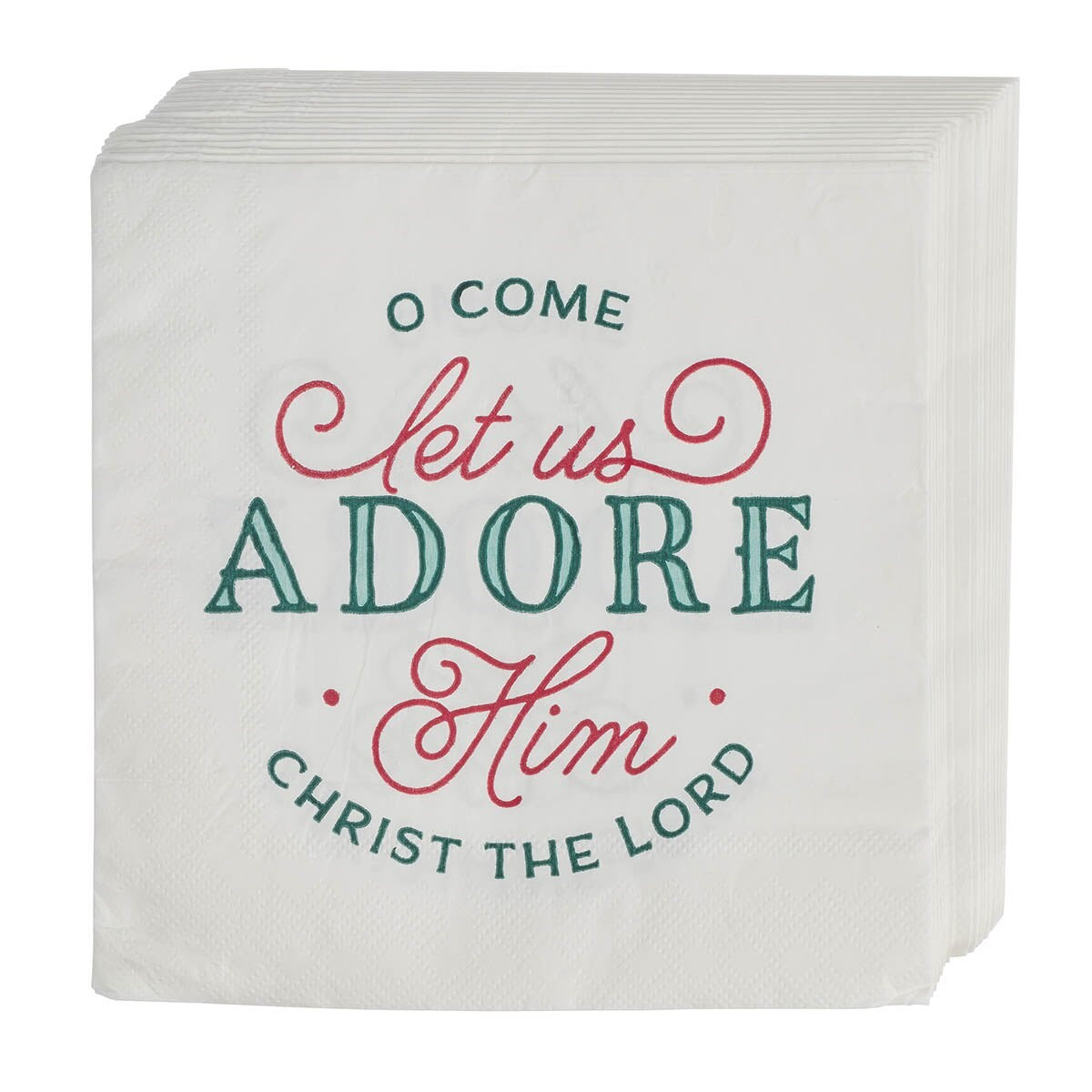 Napkins-Adore Him (Pack Of 12)