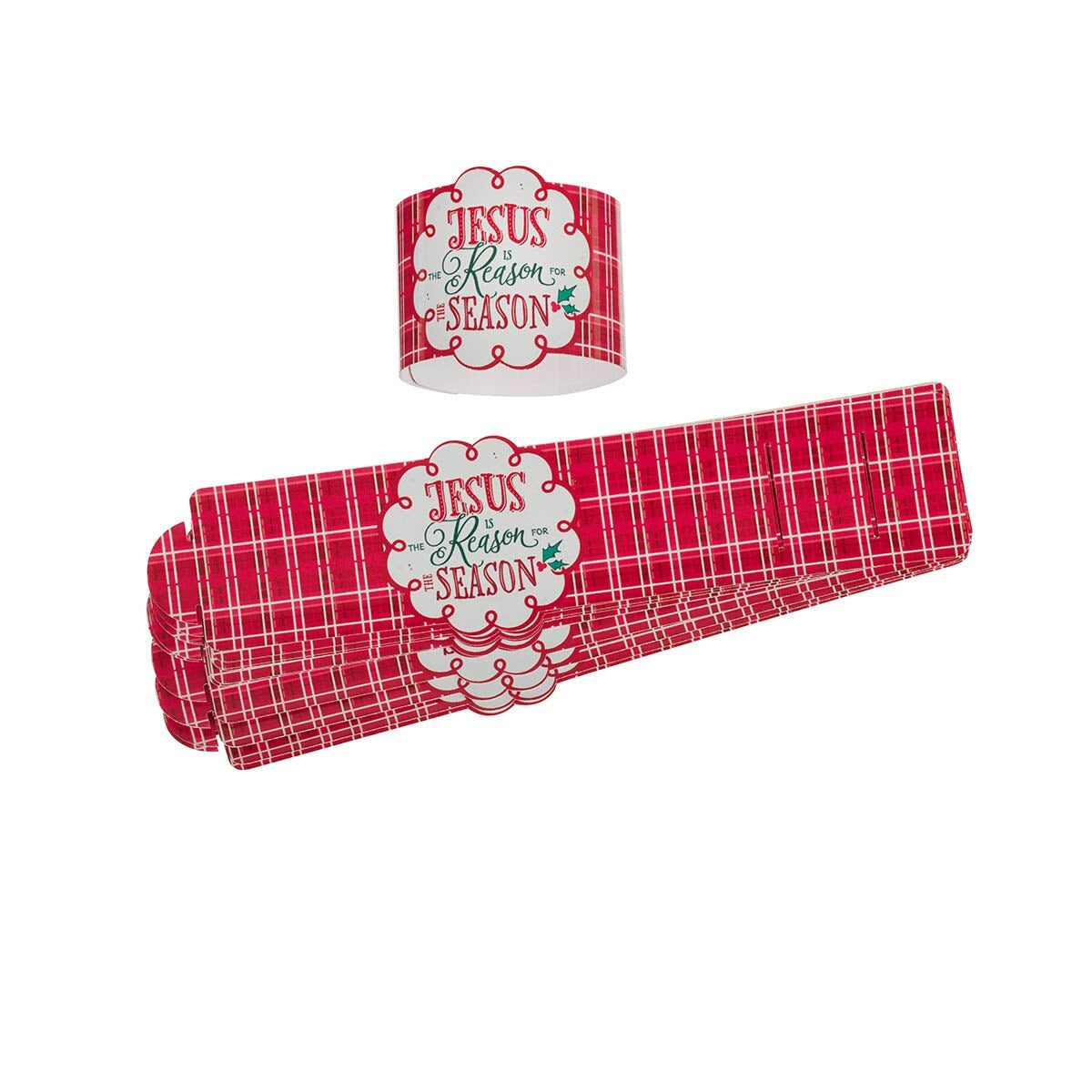 Napkin Ring Set-Jesus Is The Reason (Set Of 12)