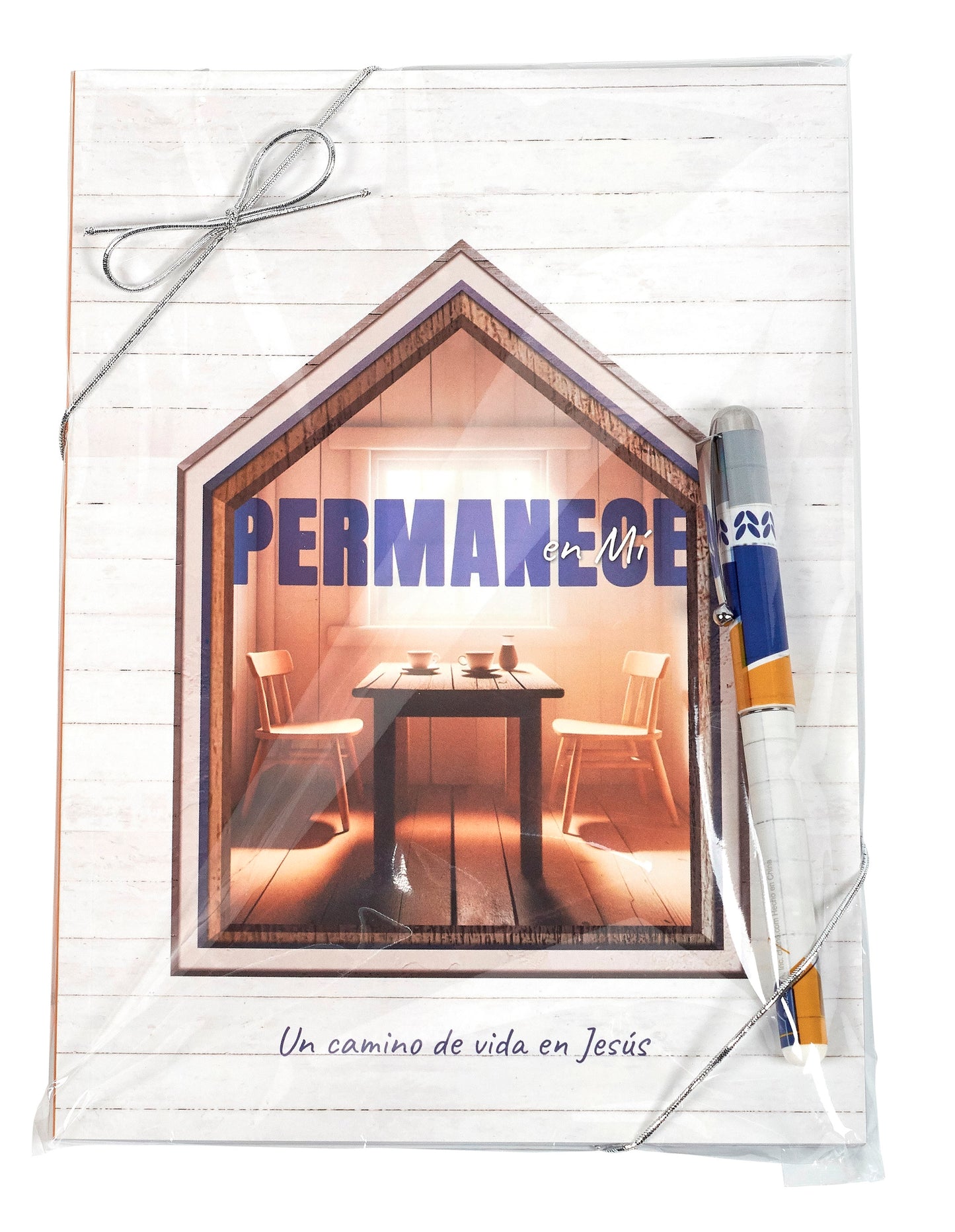 Spanish-Gift Set-Abide With Me-Devotion Book & Pen