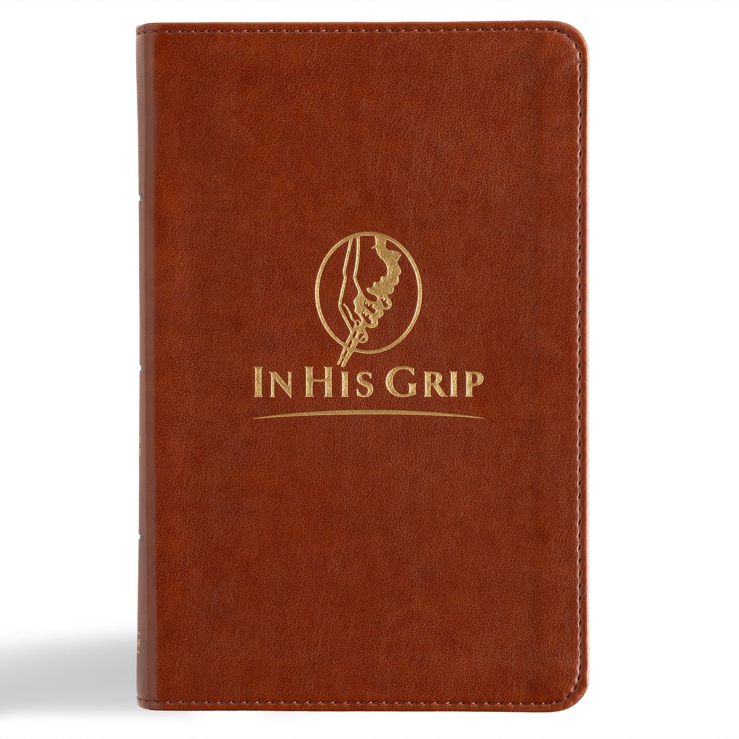 CSB In His Grip Golfer's Bible-Brown LeatherTouch