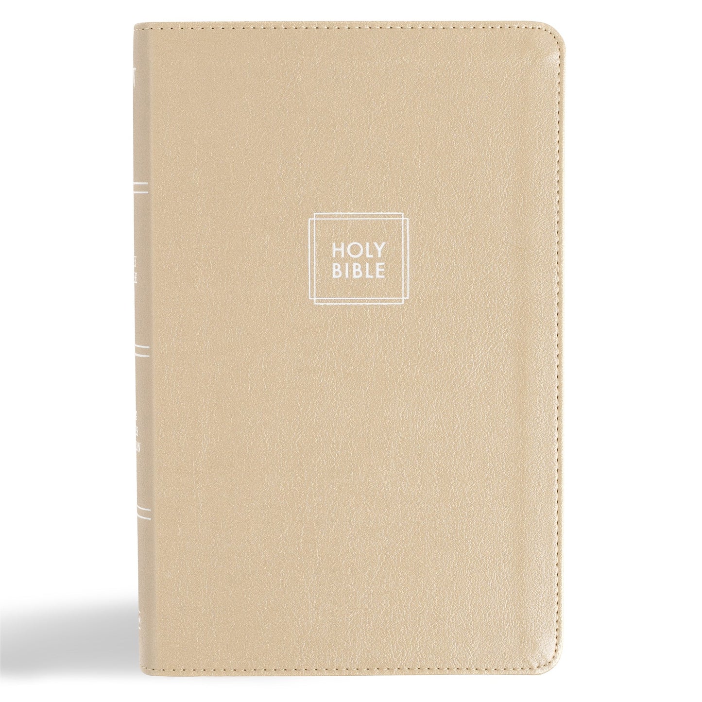 KJV Single-Column Personal Size Bible-Gold LeatherTouch