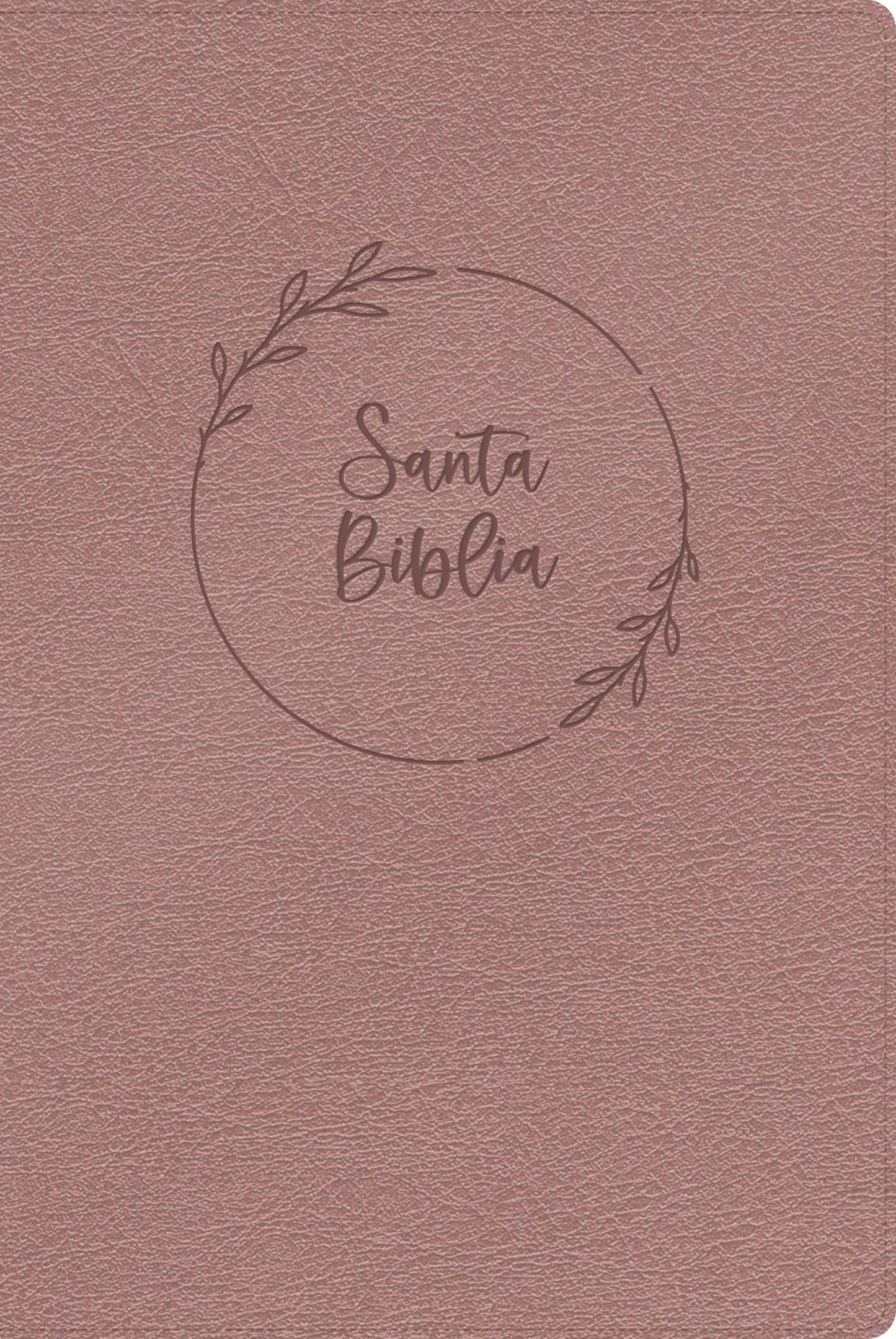 RVR 1960 Biblia Letra Gigante con Referencias (Giant Print Bible w/References)-Pearl Pink LeatherTouch Indexed