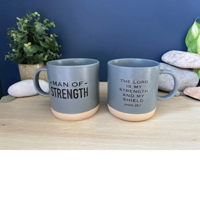 Mug-Pottery-Man Of Strength (20 Oz)