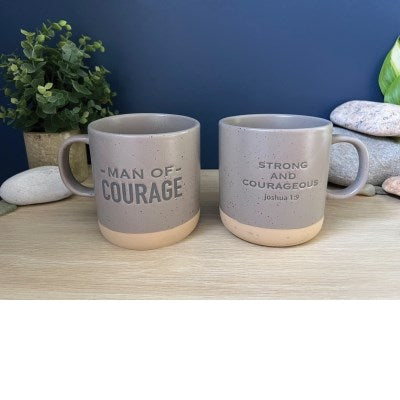Mug-Man Of Courage (Joshua 1:9) (20 Oz)