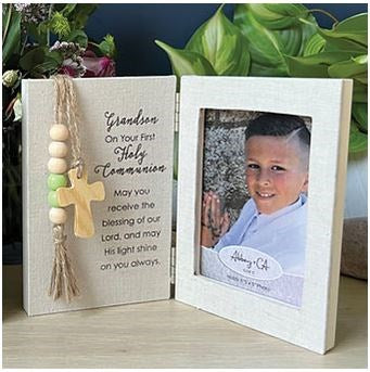 Frame-Communion-Grandson (Holds 3.5" x 5" Photo) (8" x 6")