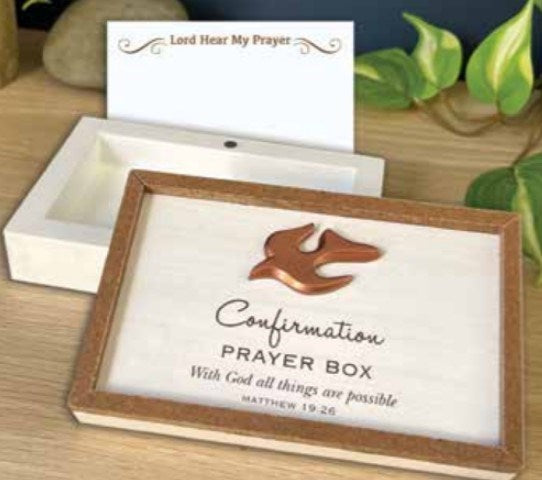 Prayer Box-Confirmation w/ 25 Prayer Cards (5.5" x 3.5")