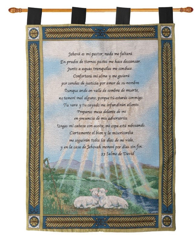 Spanish Wall Hanging-23rd Psalm-Tapestry (26" x 36")