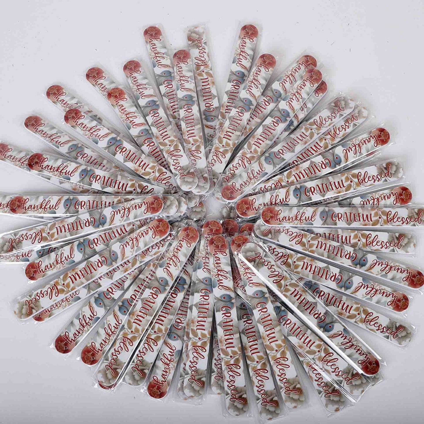 Fingernail File-Thankful Grateful Blessed (Pack Of 72)