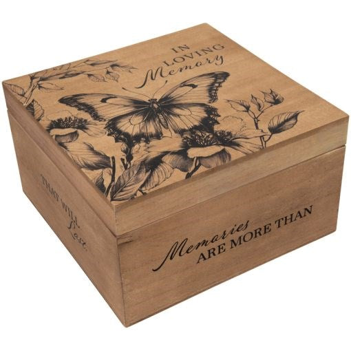 Keepsake Memory Box-In Loving Memory (5.25" x 9.5" x 9.5") (#12020)