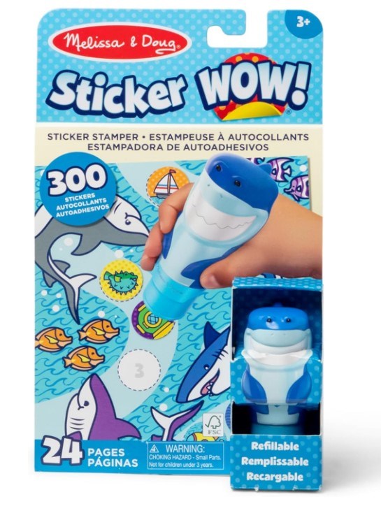 Sticker Wow! Activity Pad & Sticker Stamper-Shark (Ages 3+)