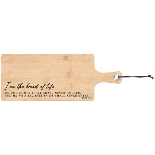 Serving Board-I Am The Bread Of Life-Bamboo (19.25" x7.5") (#27616)