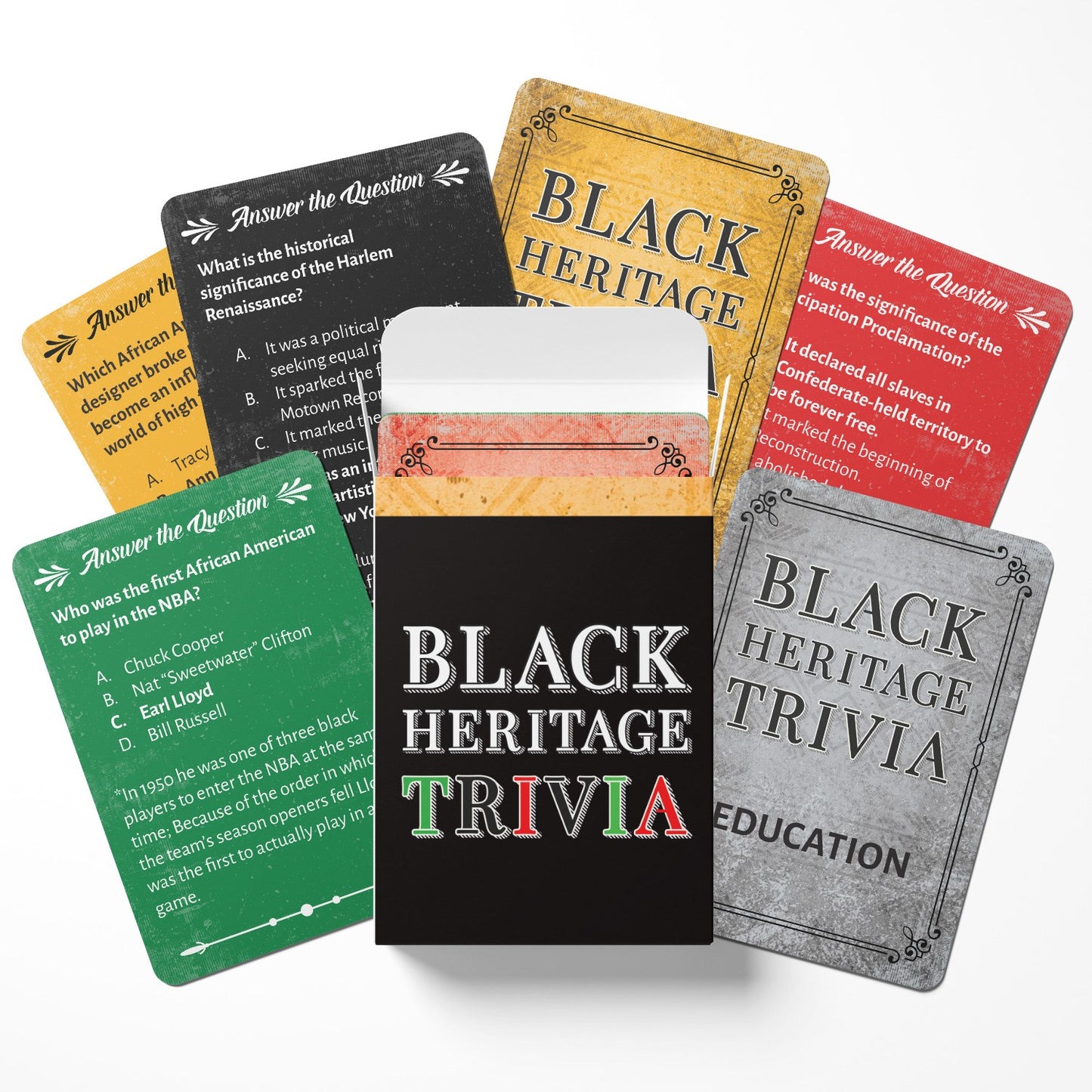 Black Heritage Trivia Card Game