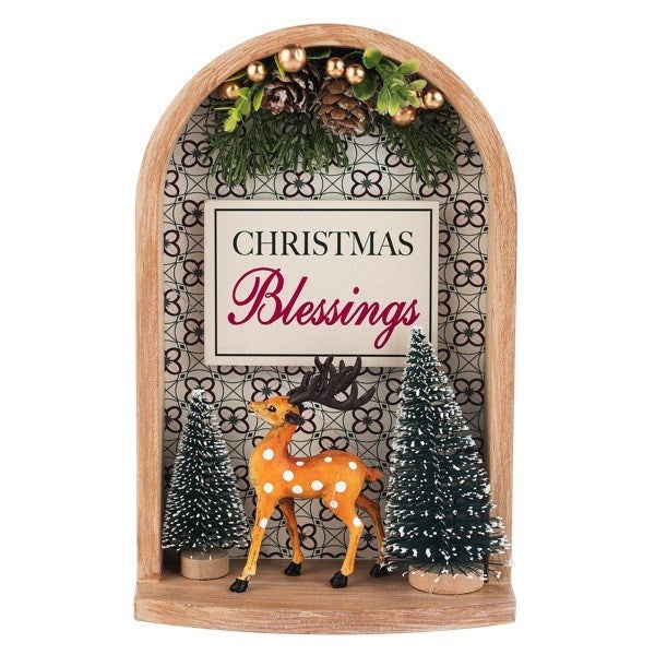 Figurine-Evergreen Christmas Blessings (6" x 2.75" x 9")