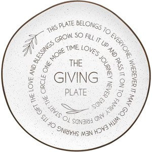 Plate-The Giving Plate-10.5" Ceramic (#88605)