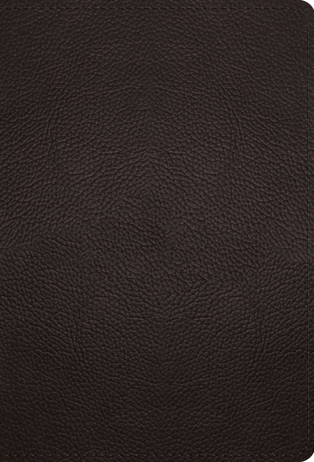Esv Large Print Compact Bible (RL)*-Deep Brown Buffalo Leather