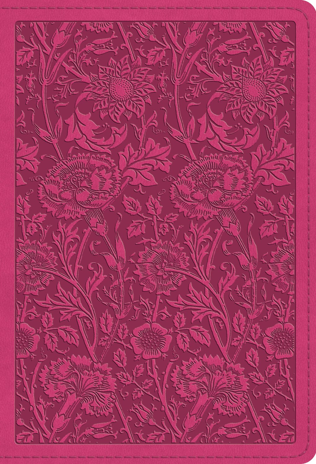 Esv Large Print Compact Bible (RL)*-Berry Floral Design Trutone