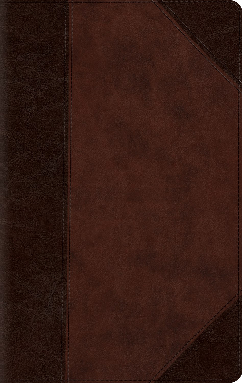 Esv Large Print Compact Bible (RL)*-Brown/Walnut Portfolio Designtrutone