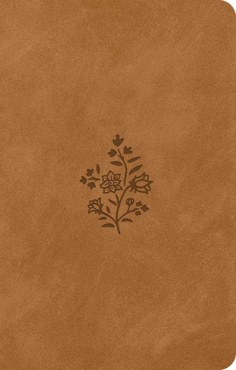 Esv Premium Gift Bible*-Nubuck Caramel Wildflower Design Trutone