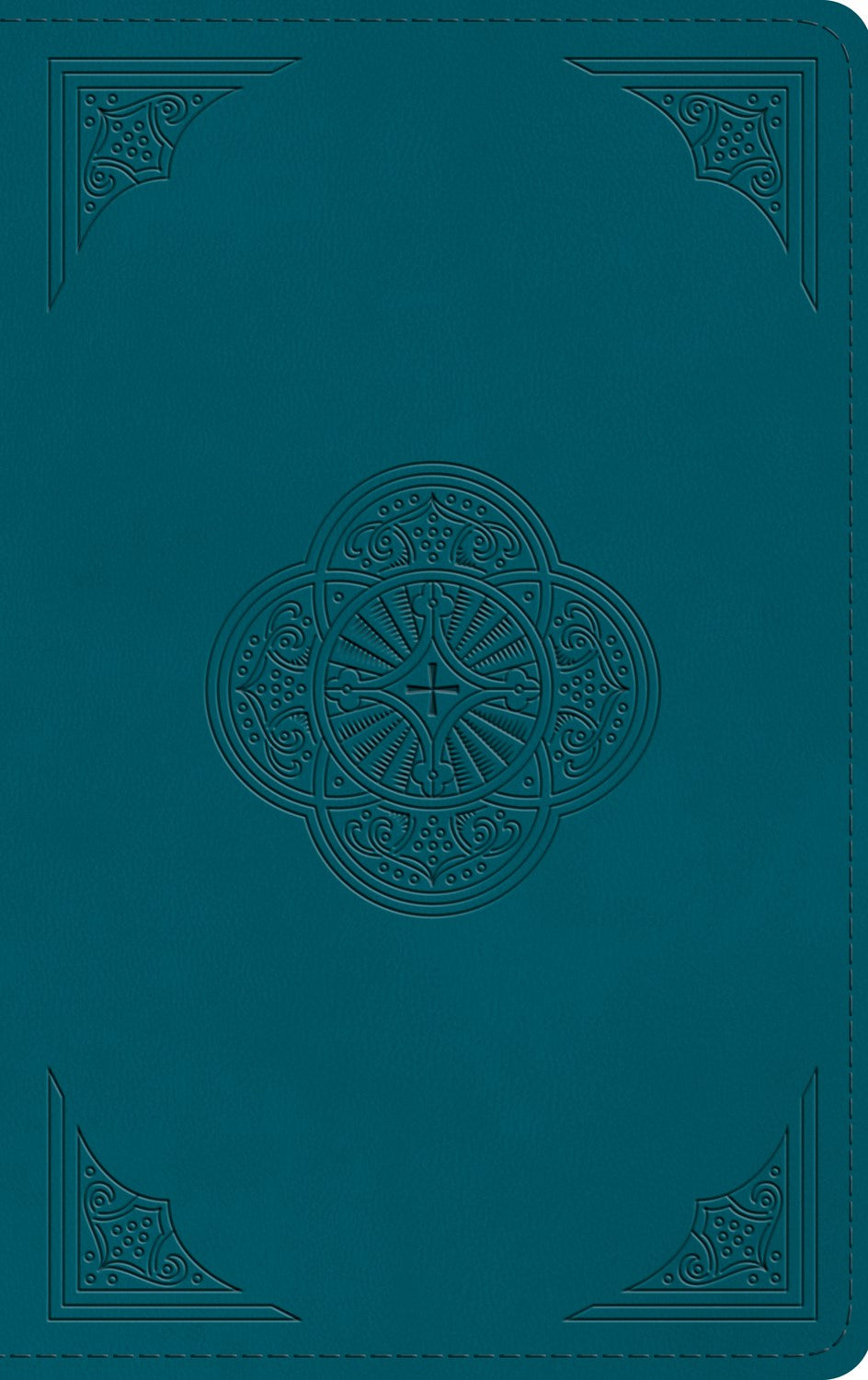 Esv Thinline Bible (Rl)*-Deep Teal Rotunda Design Trutone