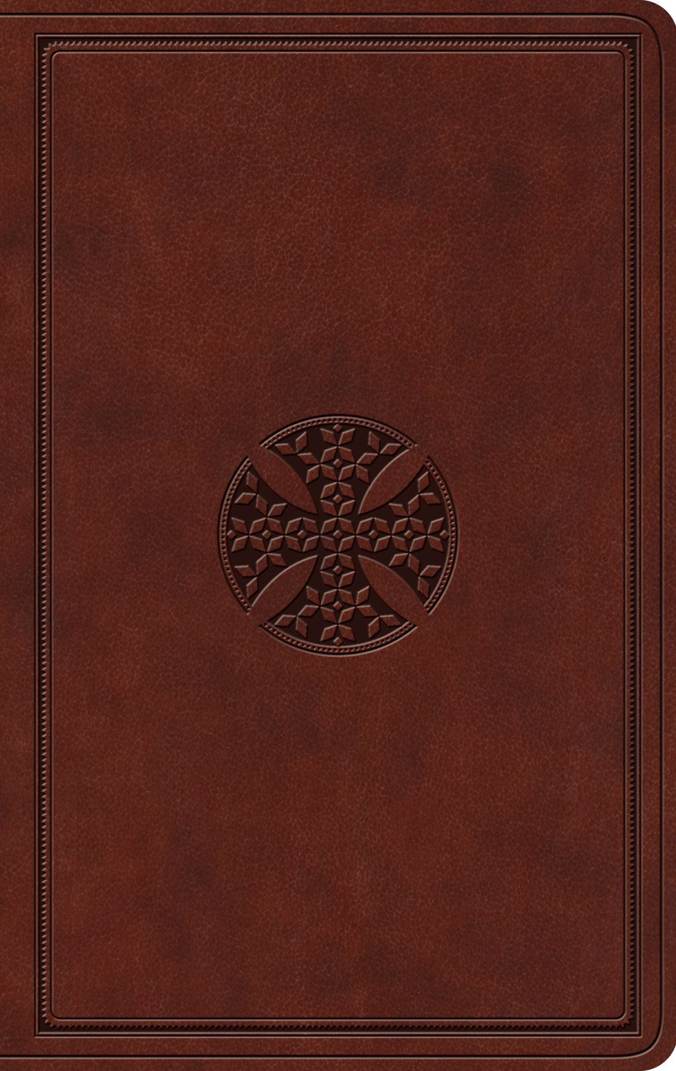 Esv Value Thinline Bible*-Brown Mosaic Cross Design Trutone