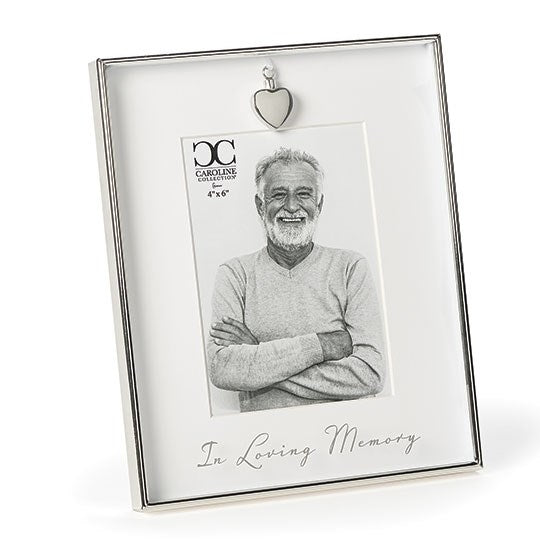 Frame-Memorial: In Loving Memory (Holds 4" x 6")-Silver (8.75"H) (#19189)