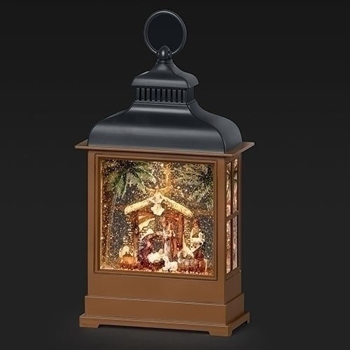 Confetti Lites-Lighted Swirl Nativity Lantern (12.25"H) (#136560)