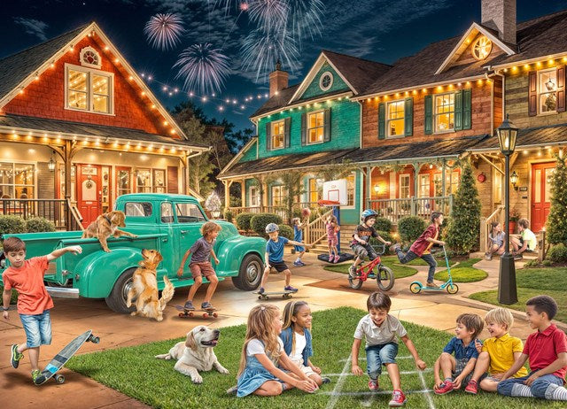 Jigsaw Puzzle-Neighborhood Fun (1000 Pieces)